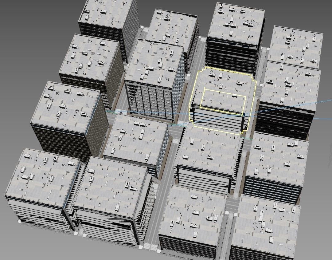 Small Town 3D model_5