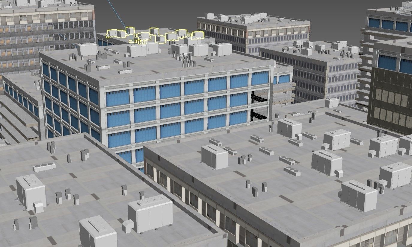 Small Town 3D model_6