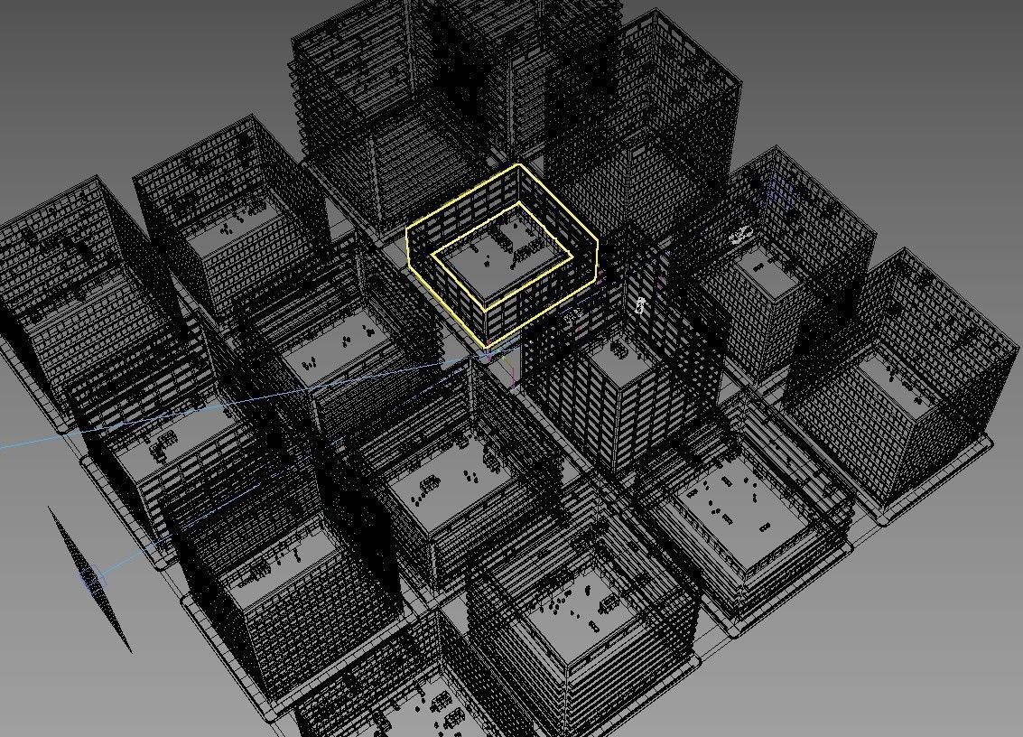 Small Town 3D model_8