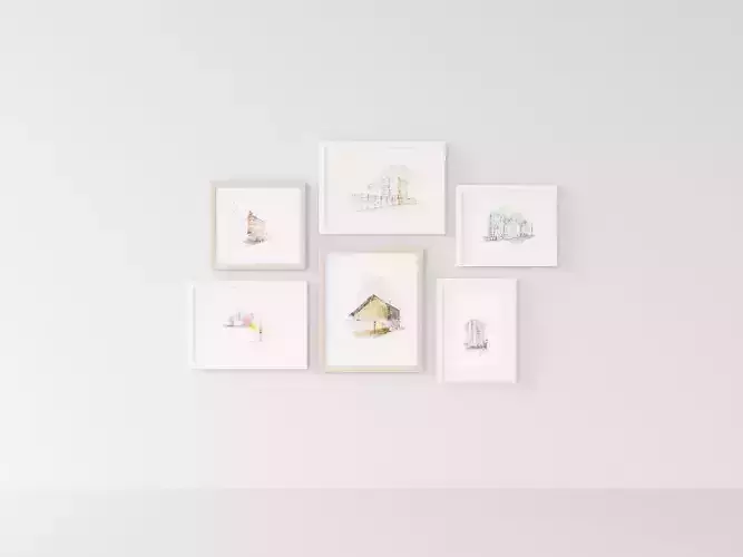 Picture Frames Sketch Color