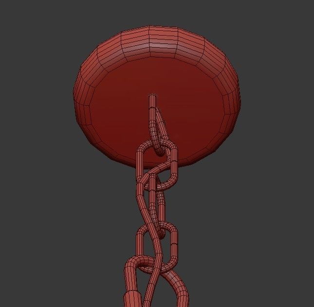 Florence 4 Light Mini Chandelier 3D model_4