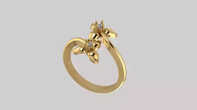 diamond ring gift for a special person 3D print model