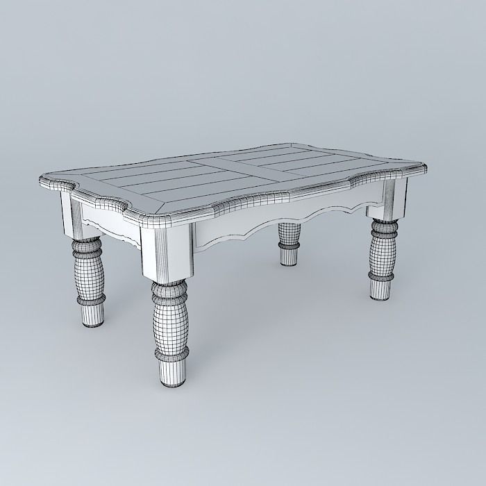 Coffee Table Free 3D model_3