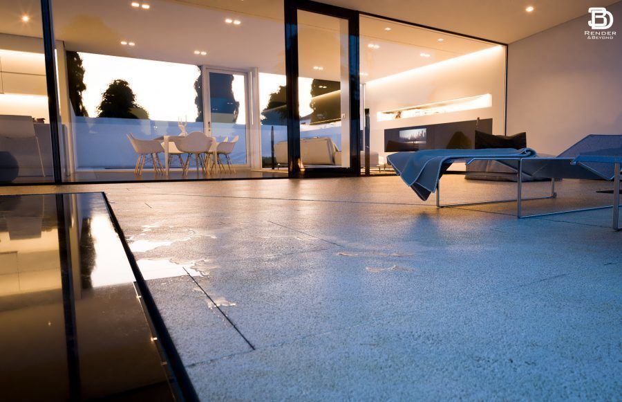 Modern Pool Villa V-ray 3 Cinema 4D 3D model_51
