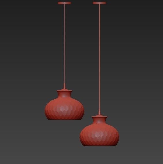 Clark 1Light Pendant 3D model_1