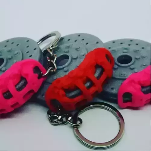 Brake Caliper Keychain Keyring - 3D printing 