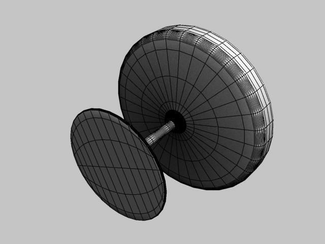 glass fruit stand Low-poly 3D model_8