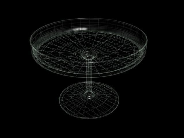 glass fruit stand Low-poly 3D model_3