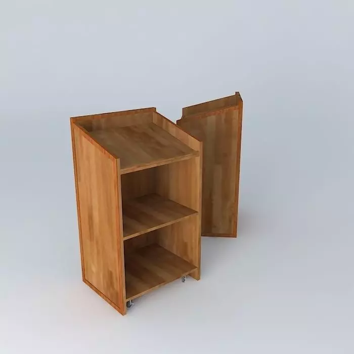 Podium Rectangular Free 3D model_0