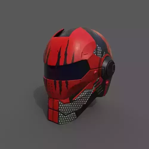 Helmet military Scifi low poly 3d model 