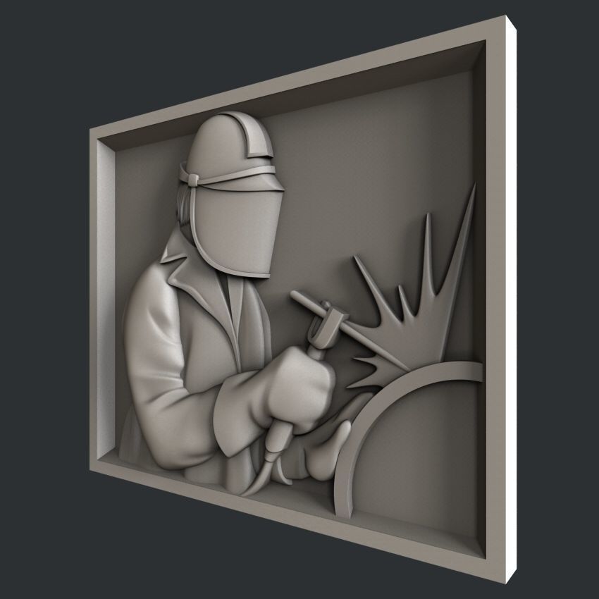 3d STL models for CNC router welder 3D model_2