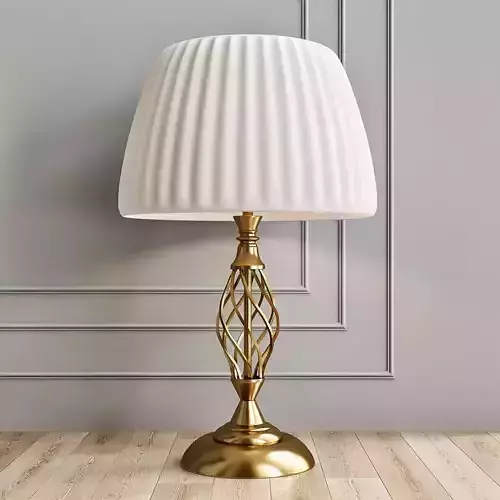 Artelamp gold table lamp with shade