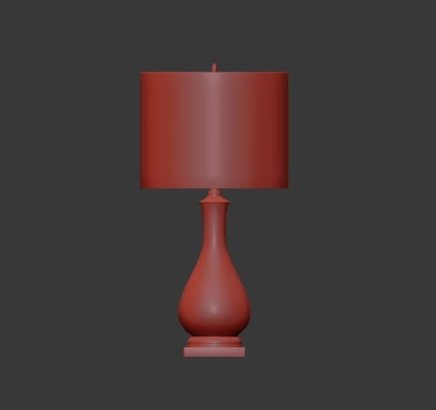 Currey Company Lighting Lynton Table Lamp Cream 3D model_1
