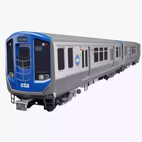 Chicago CTA train 7000 series 3D model