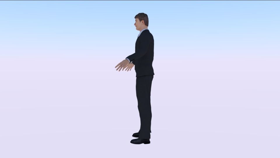 Human Low-poly 3D model_1