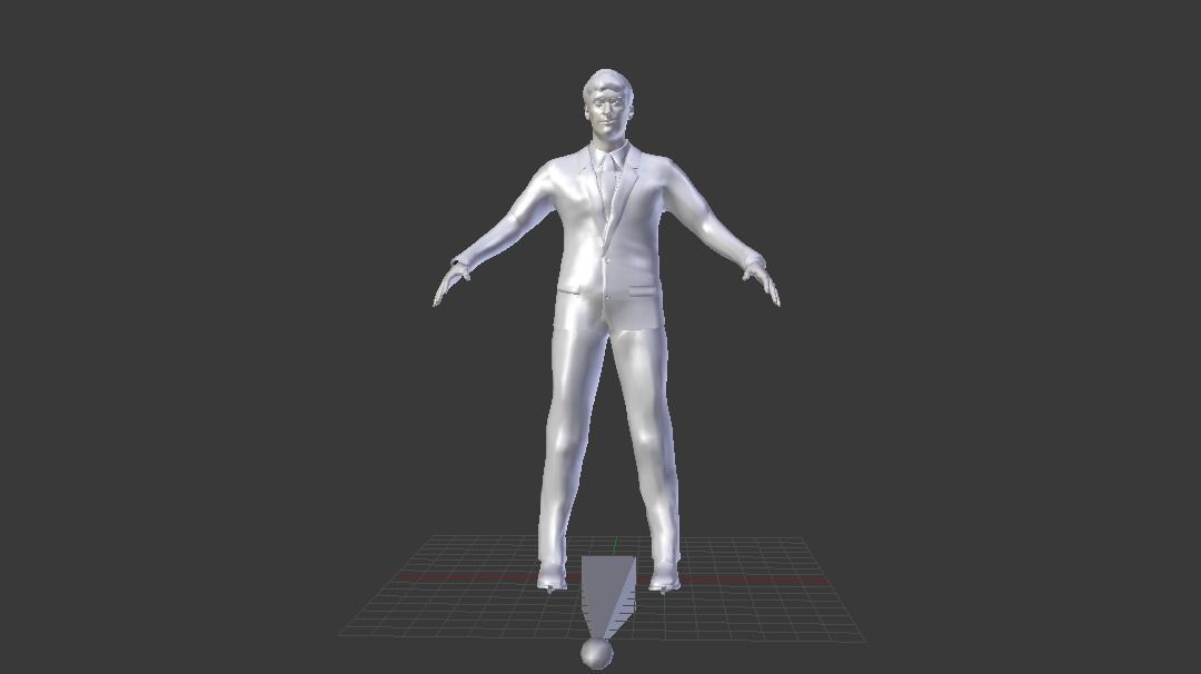 Human Low-poly 3D model_6