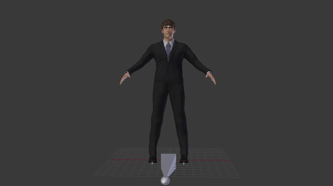 Human Low-poly 3D model_5