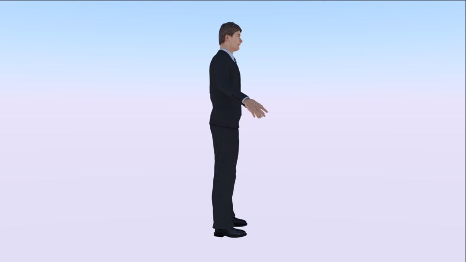 Human Low-poly 3D model_2