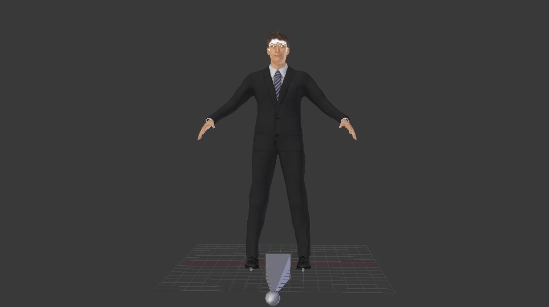 Human Low-poly 3D model_4