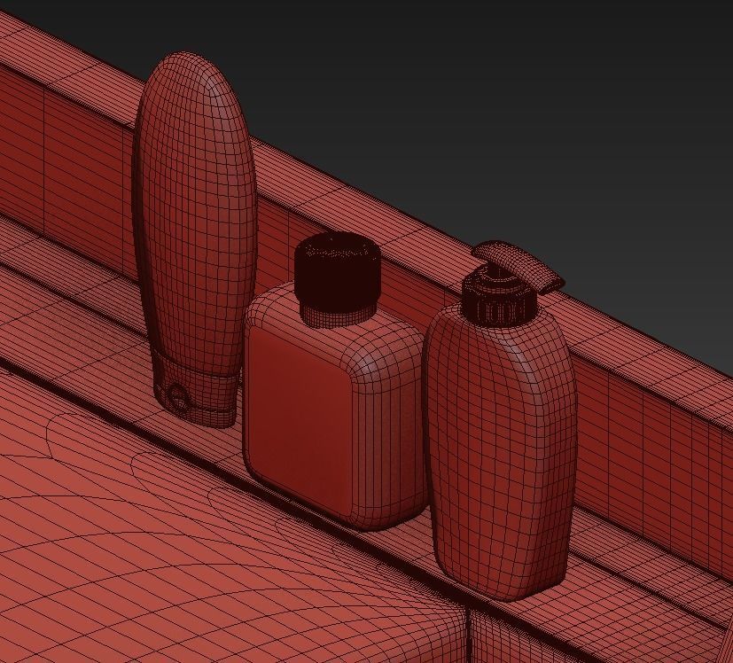 Vanity Units Jetset 3 Doors 3D model_7