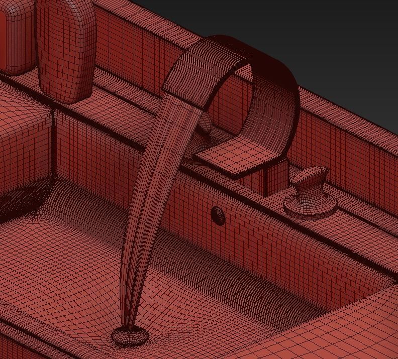 Vanity Units Jetset 3 Doors 3D model_6