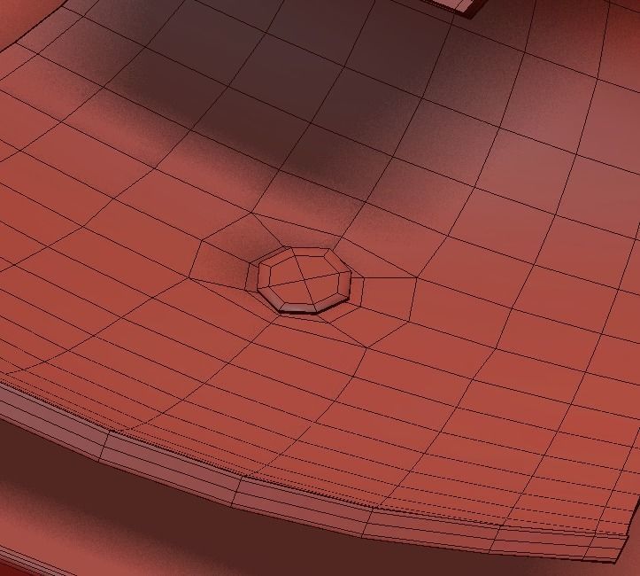 Bathroom plate with two circles 3D model_5