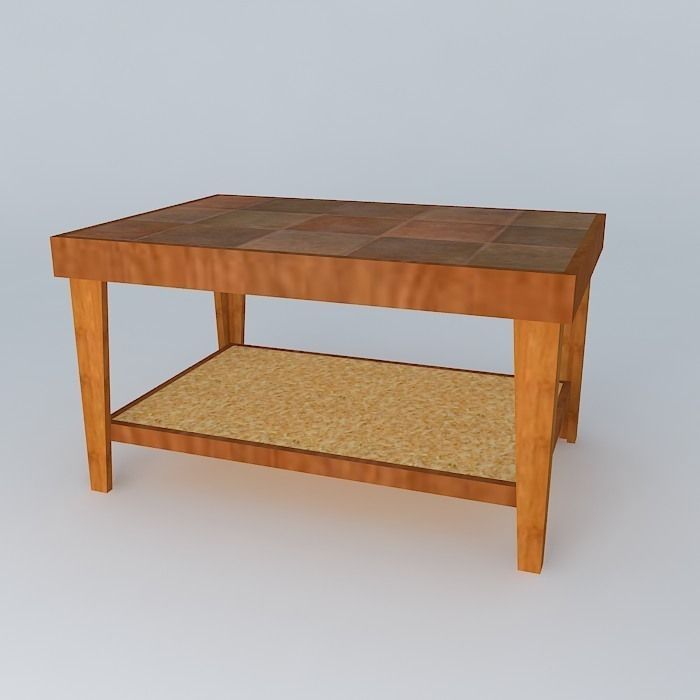 Ceramic Top Table Free 3D model_1