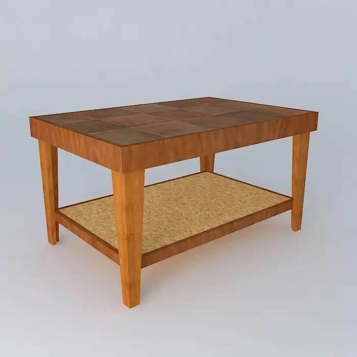 Ceramic Top Table Free 3D model_0