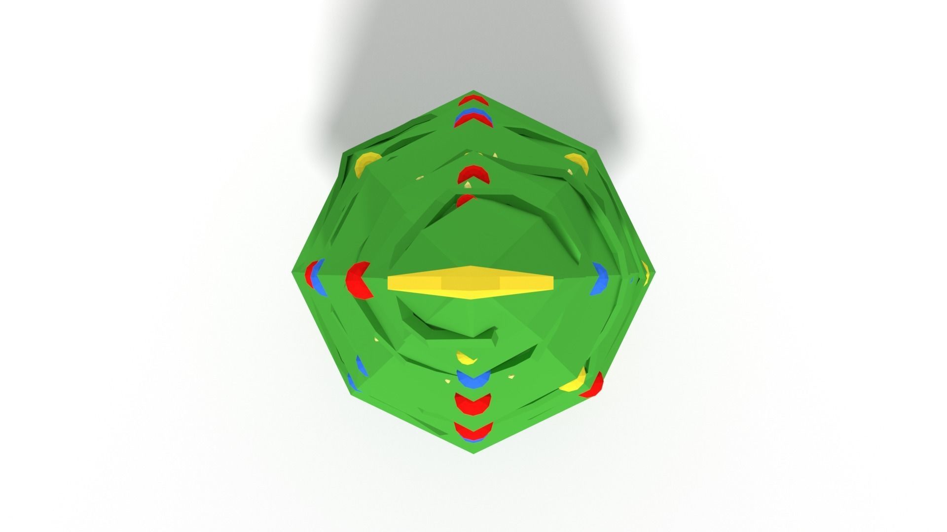 Low Poly Cartoon Christmas Tree Low-poly 3D model_8