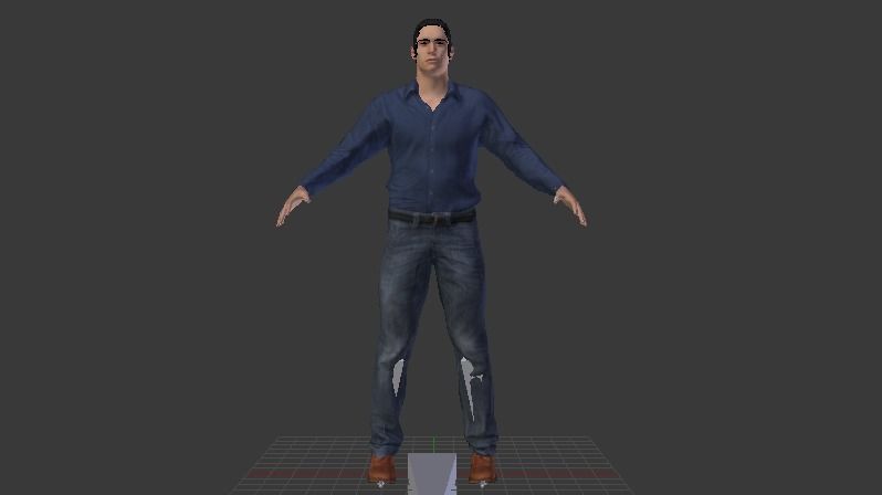 Human  Low-poly 3D model_5