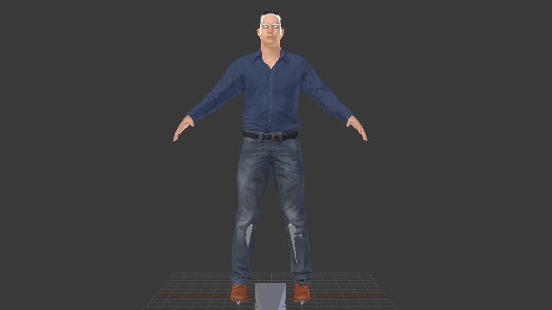 Human  Low-poly 3D model_4