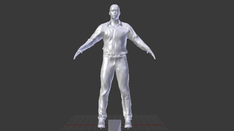 Human  Low-poly 3D model_6