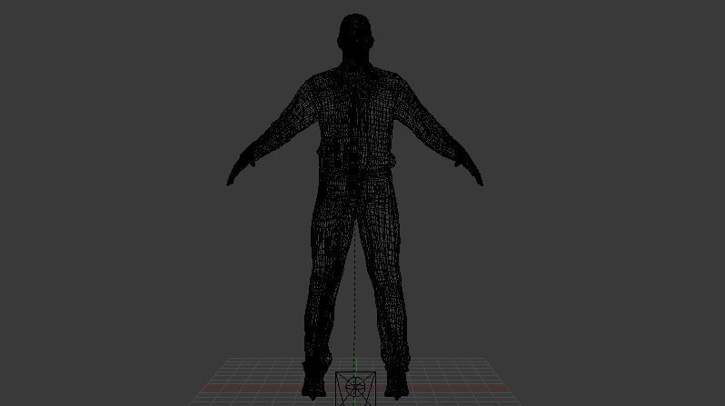 Human  Low-poly 3D model_7