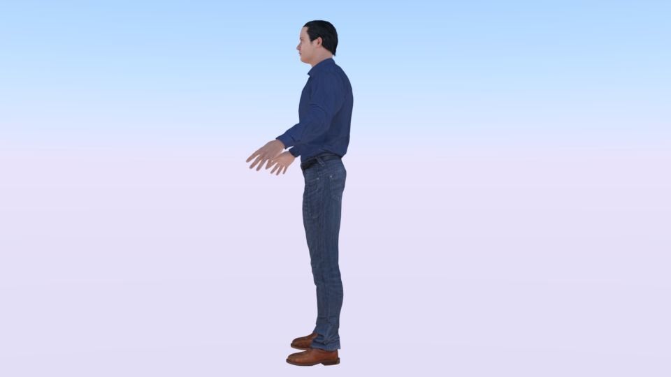 Human  Low-poly 3D model_1