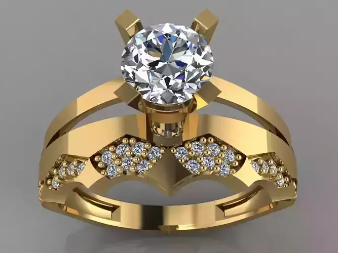 GC GOLD TW0156- Diamond ring 