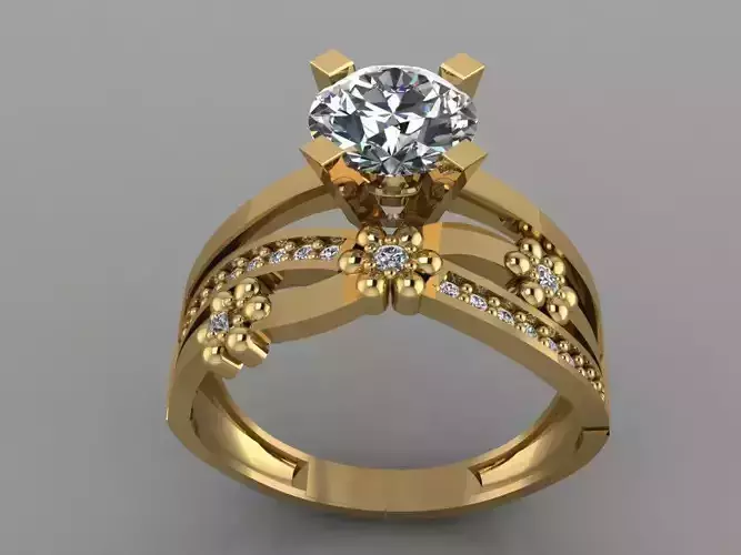 GC GOLD TW0158- Diamond ring 