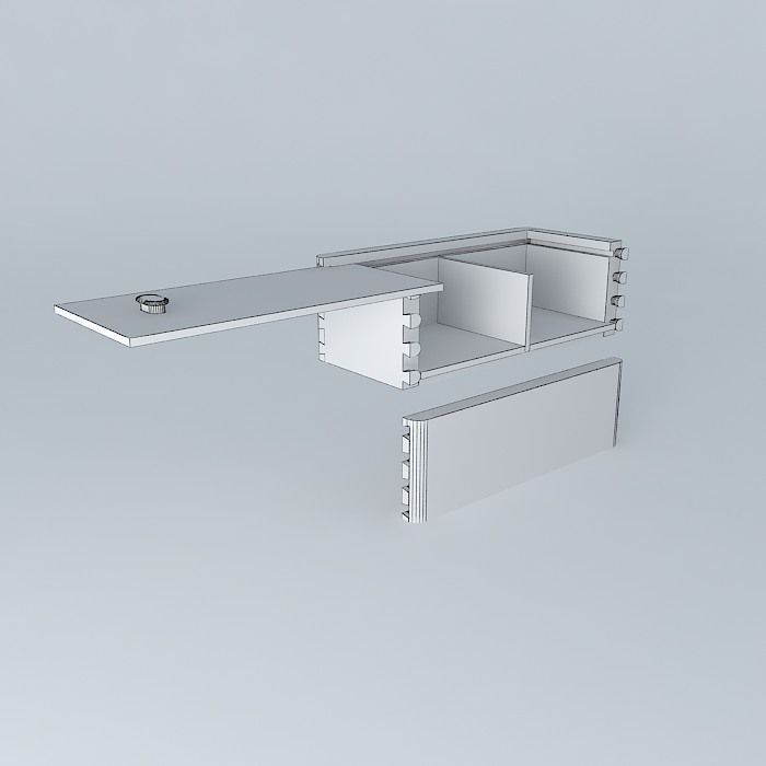 Box for Chess Pieces Free 3D model_3