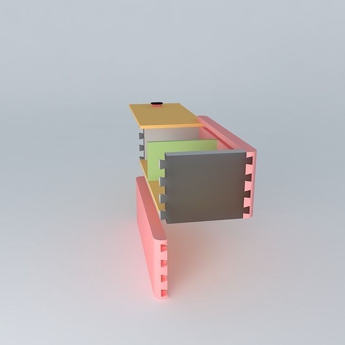 Box for Chess Pieces Free 3D model_2