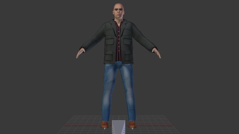Human  Low-poly 3D model_5