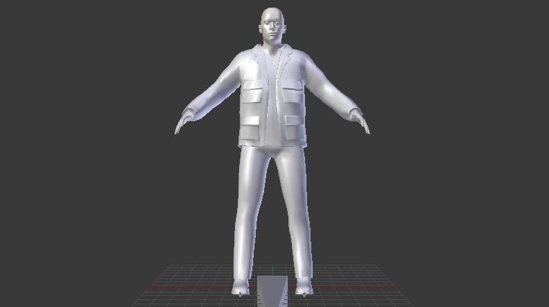 Human  Low-poly 3D model_6