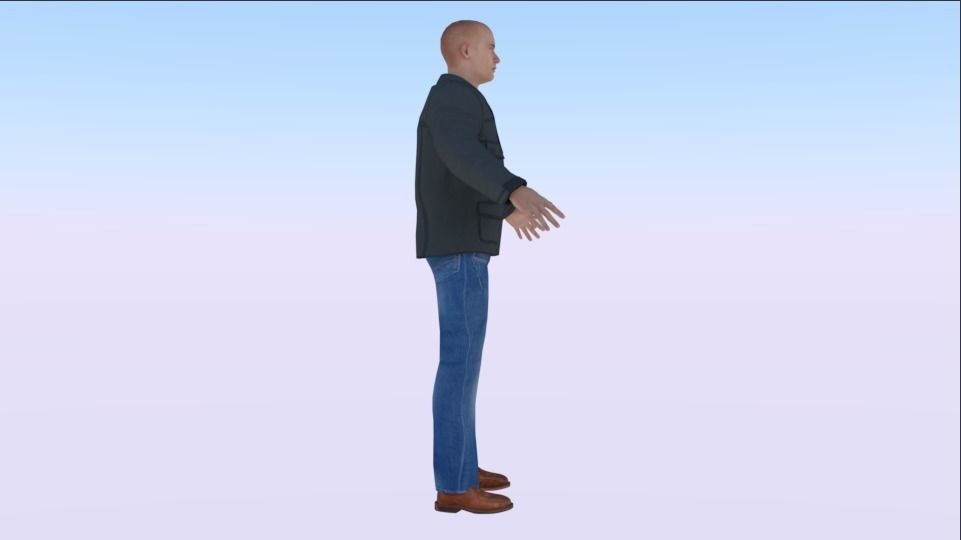 Human  Low-poly 3D model_1