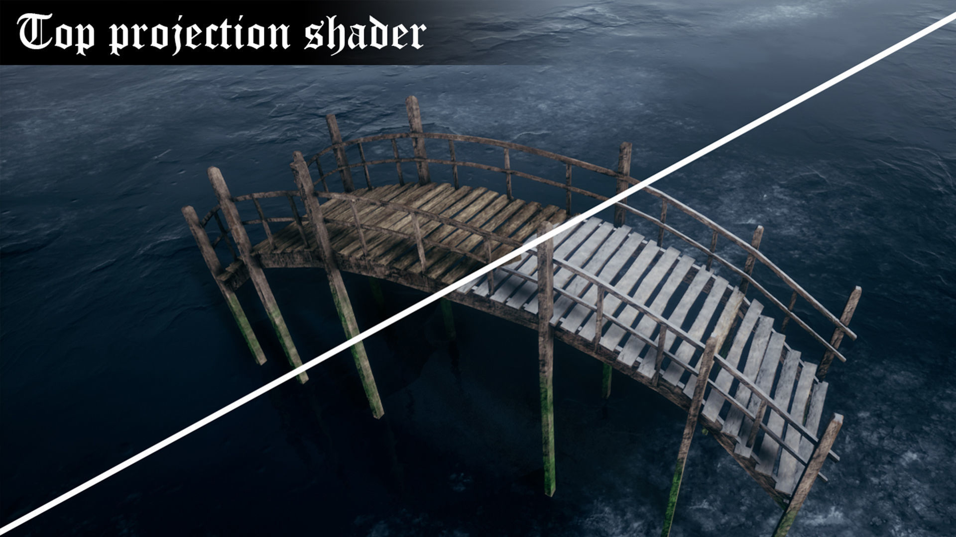 Medieval Lake Village UE4 Low-poly 3D model_8