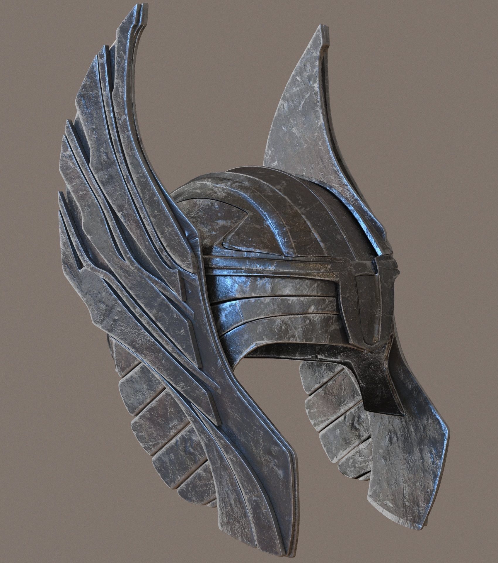 Thor helmet 3D model_6