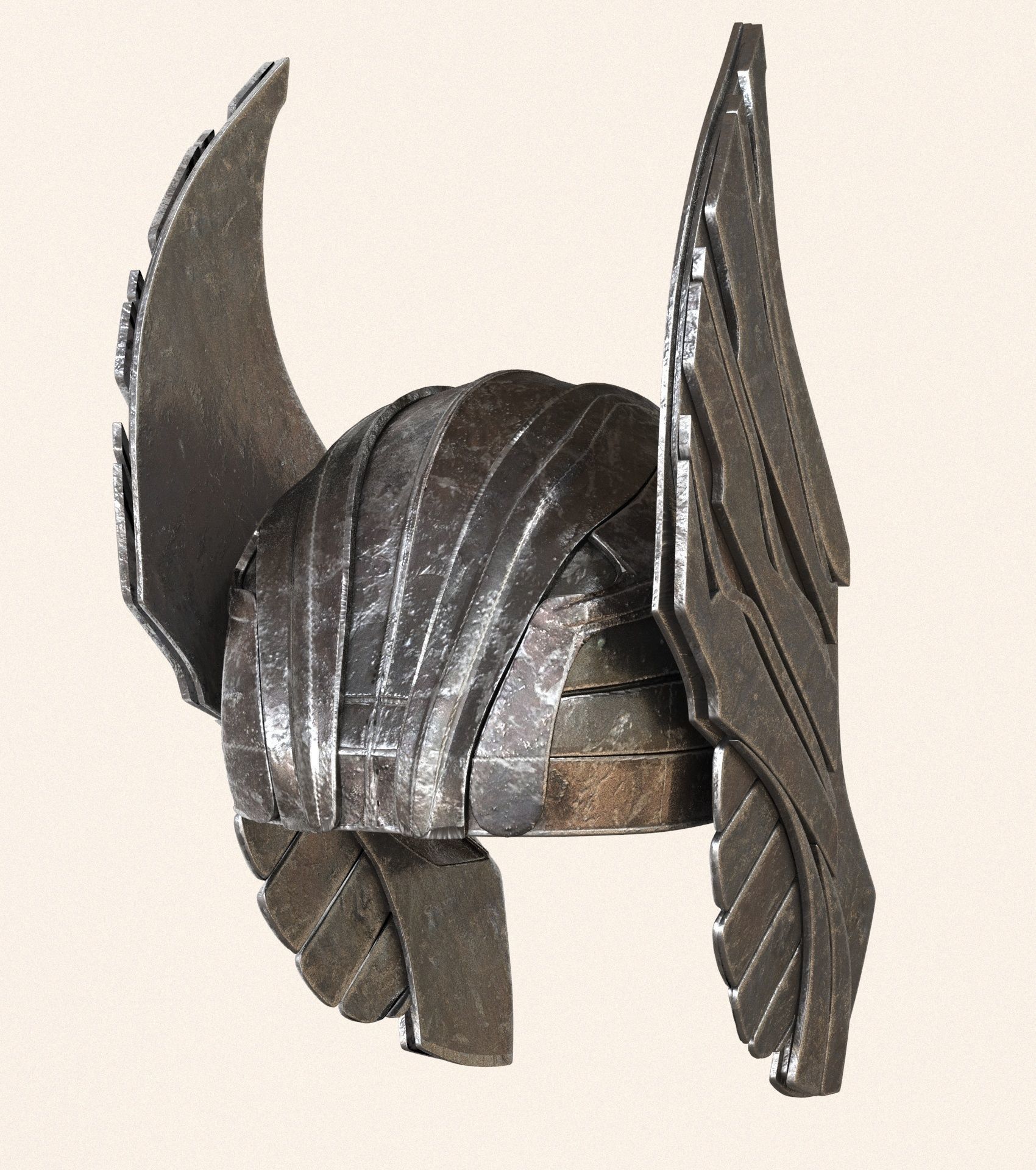 Thor helmet 3D model_3