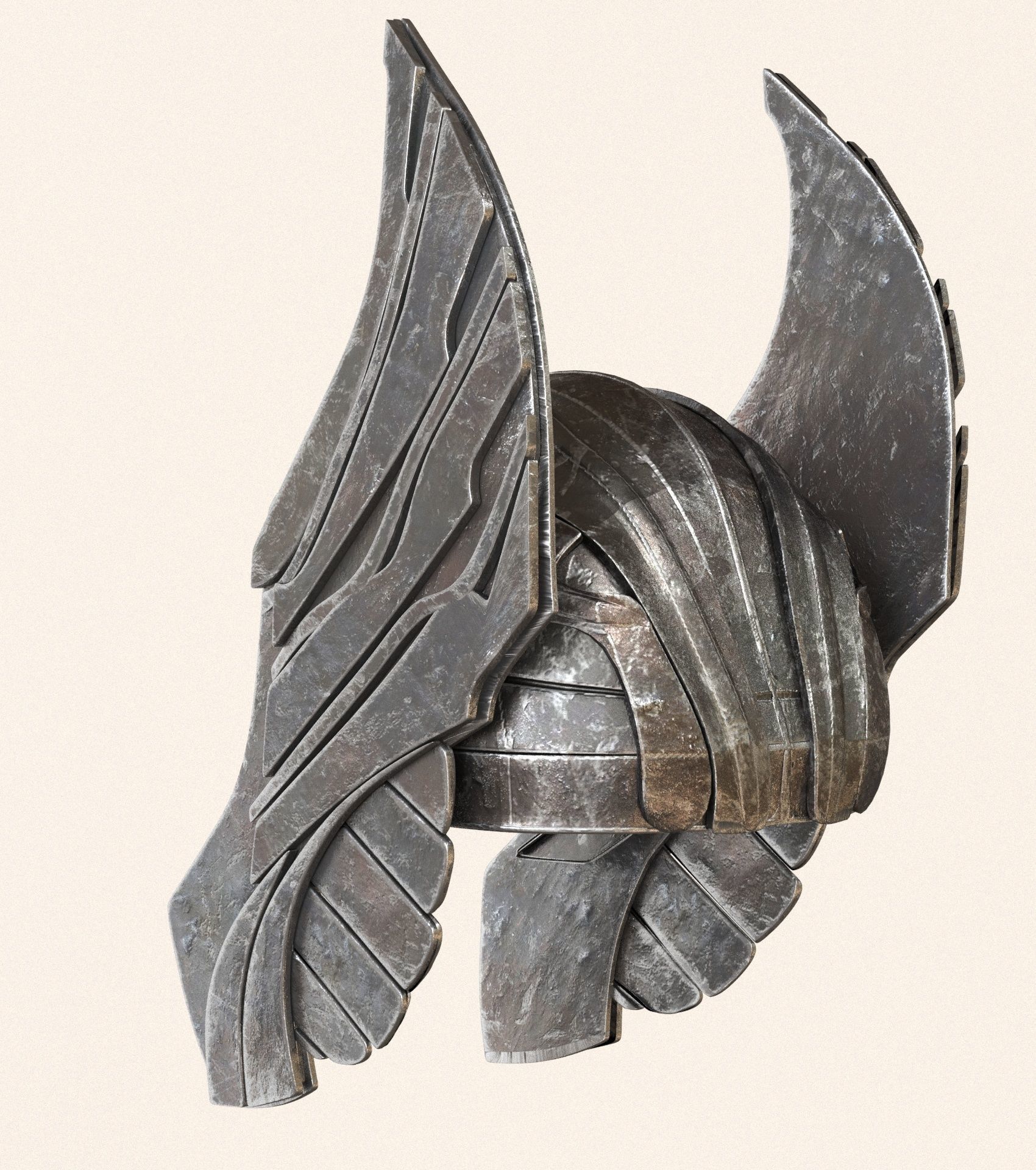 Thor helmet 3D model_4