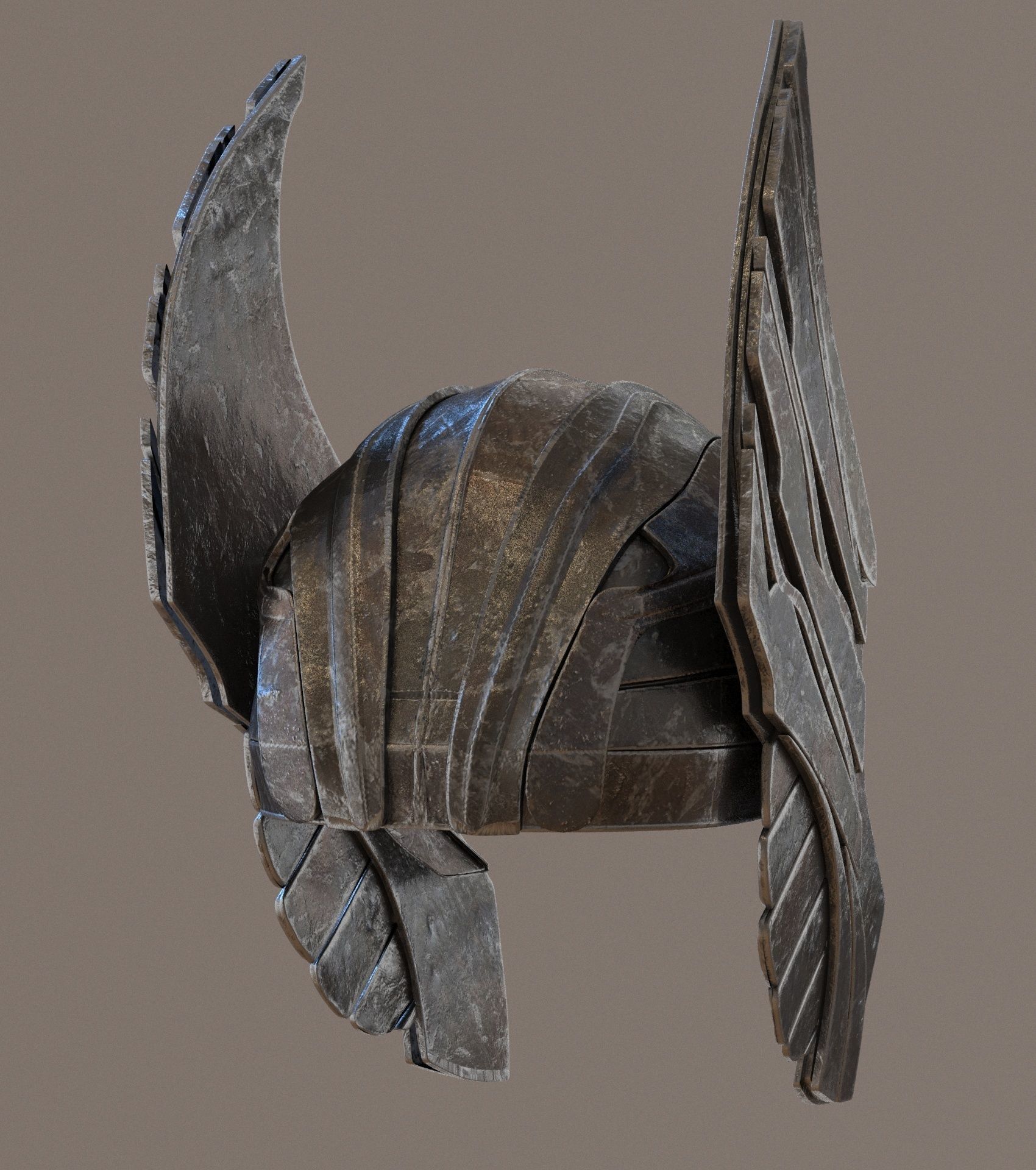 Thor helmet 3D model_7