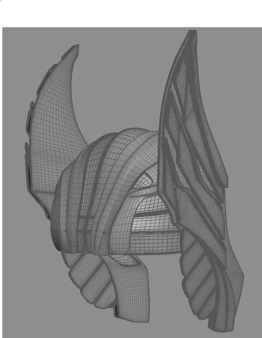 Thor helmet 3D model_10