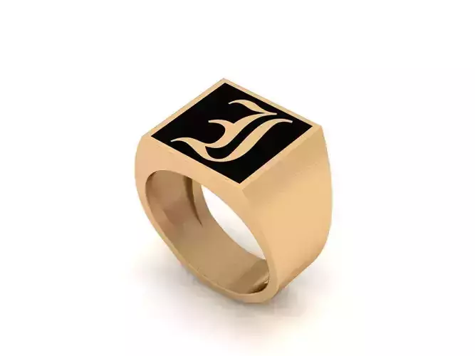 Old English Letter Ring I
