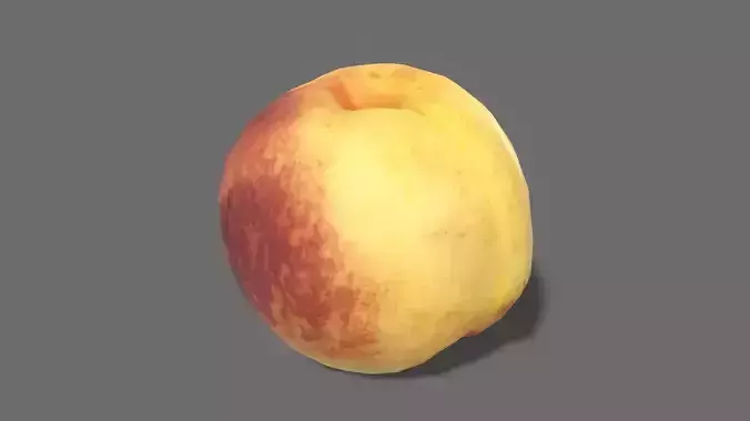 Nectarine Game Ready peach Low-poly 3D model
