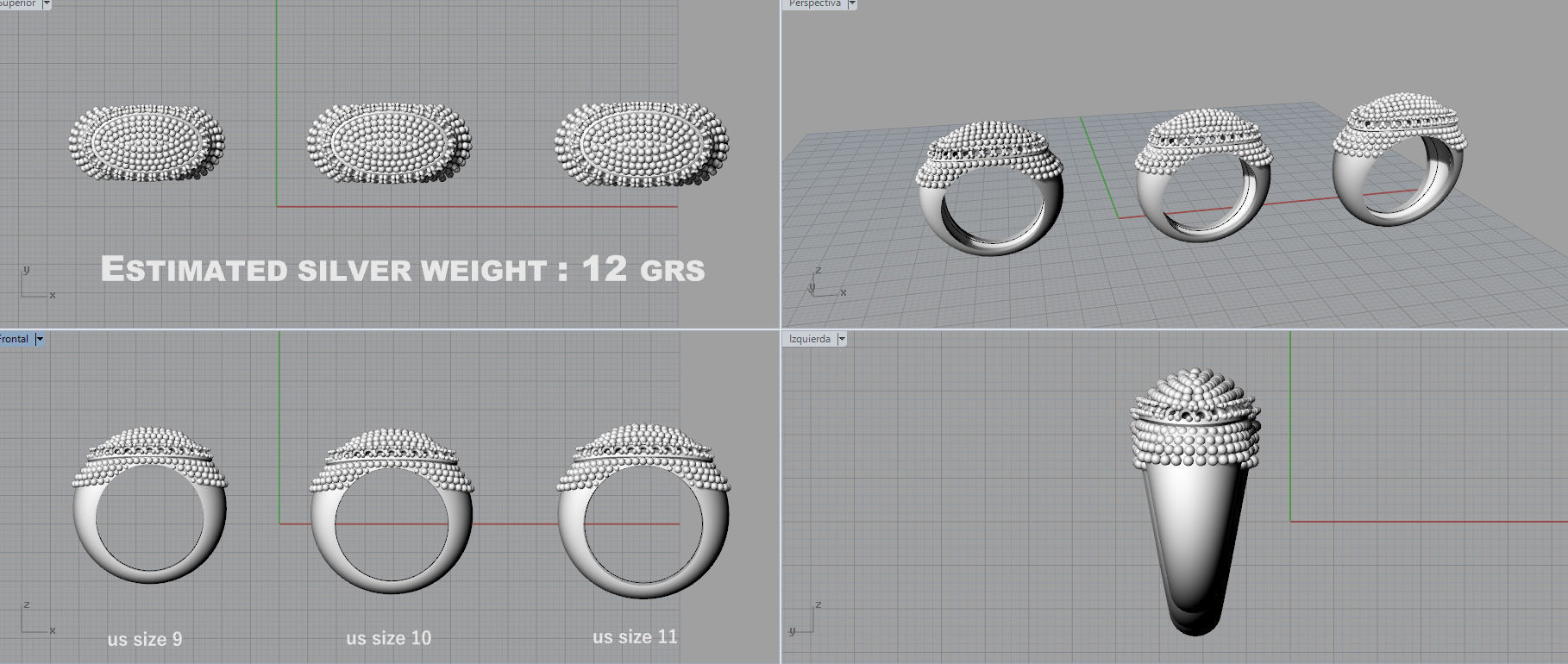 Ring Bubbles 3D print model_6